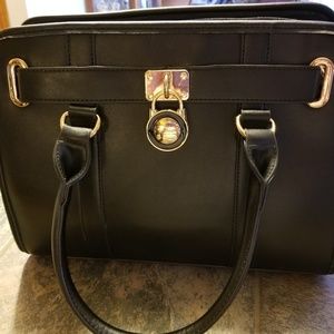 Darwin Faux Leather Satchel with matching wallet